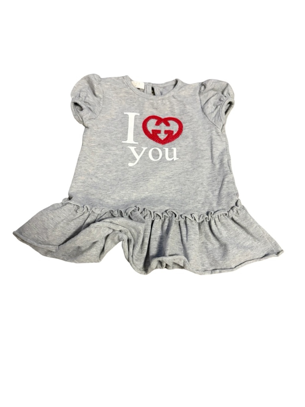 NWOT I Heart You Gucci Girls Dress 6/9 Months